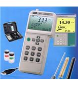 TES1381台湾泰仕电导度计及酸碱度计TES-1381手持PH计TES 1381