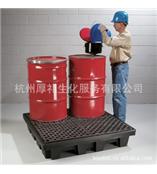 美国newpig聚乙烯盛漏托盘 4桶化学品分装托盘pak210滴漏托盘