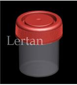 60ml紅蓋帶匙尿杯，獨立包裝 總容量60ml，60ml帶蓋尿杯無刻度